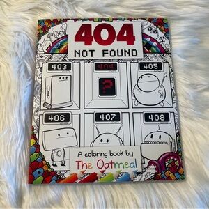 NEW The Oatmeal 404 Not Found Coloring Book